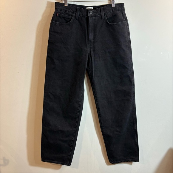 SUNDAY BEST Sz 10 Aritzia Jupiter 100% Cotton Wider Leg Loose Fitting Jeans - Picture 2 of 12